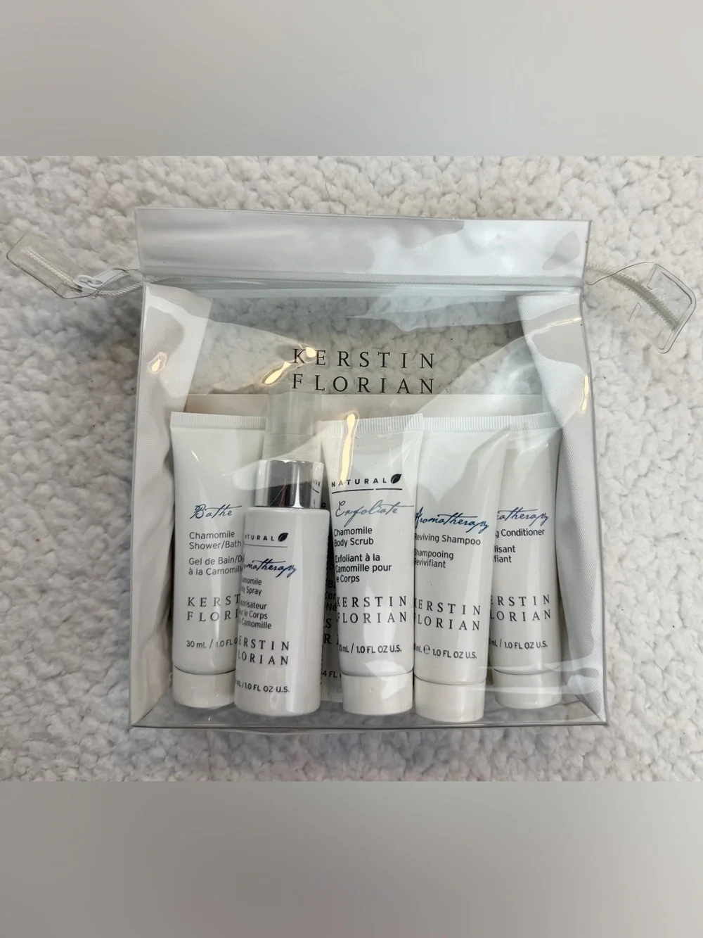 (NIB) KERSTIN FLORIAN • Chamomile Travel Toiletry Set, OS